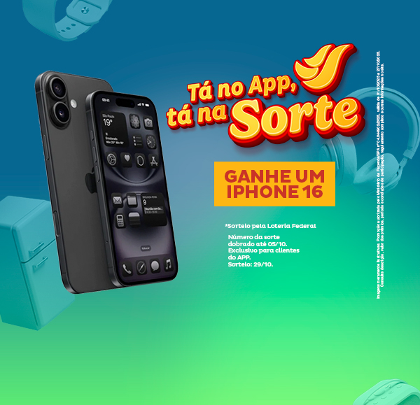 Sorteio de iPhone 16 no APP Sorteio de iPhone 16 no APP