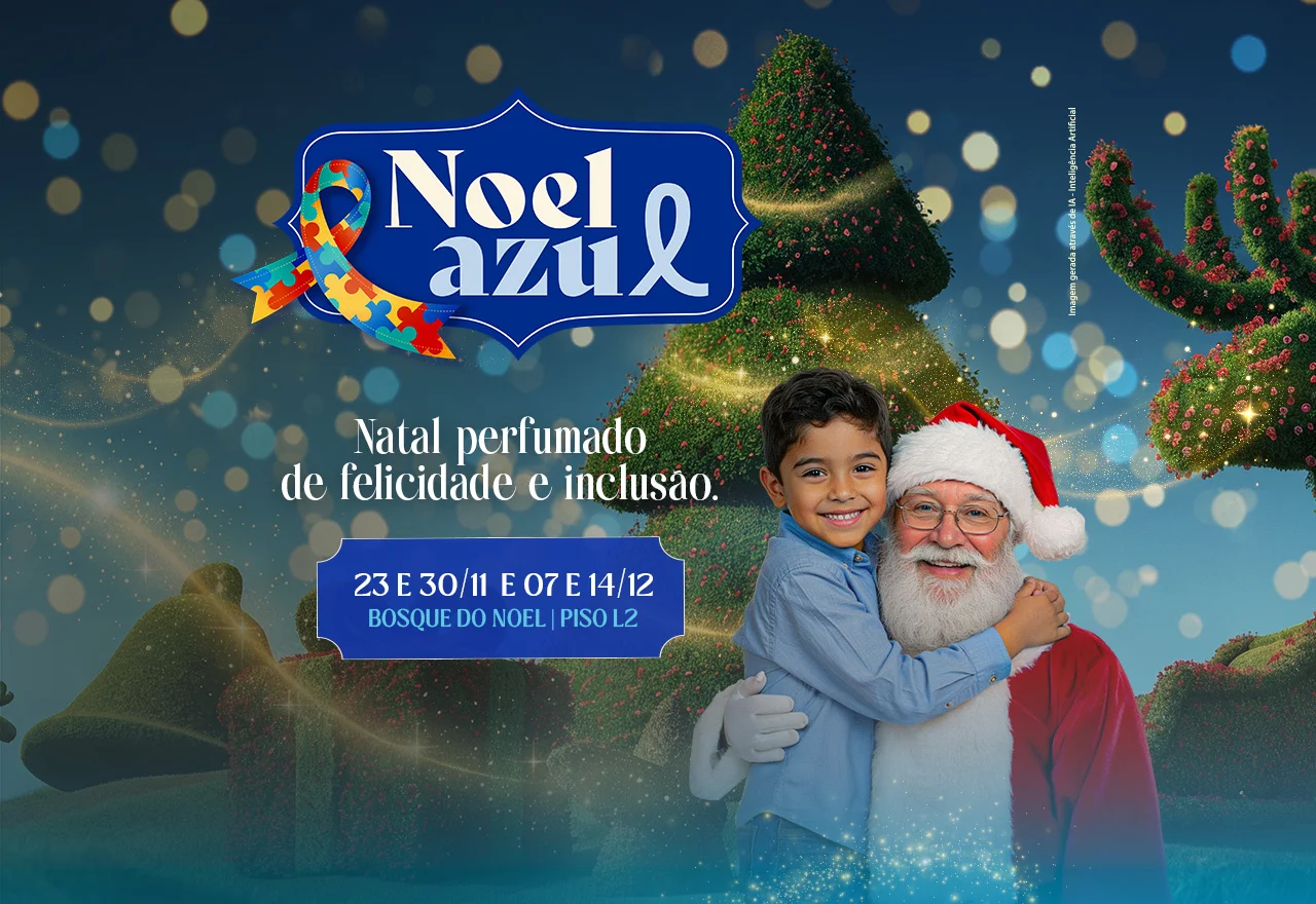 Noel Azul é inclusão no Salvador Shopping.