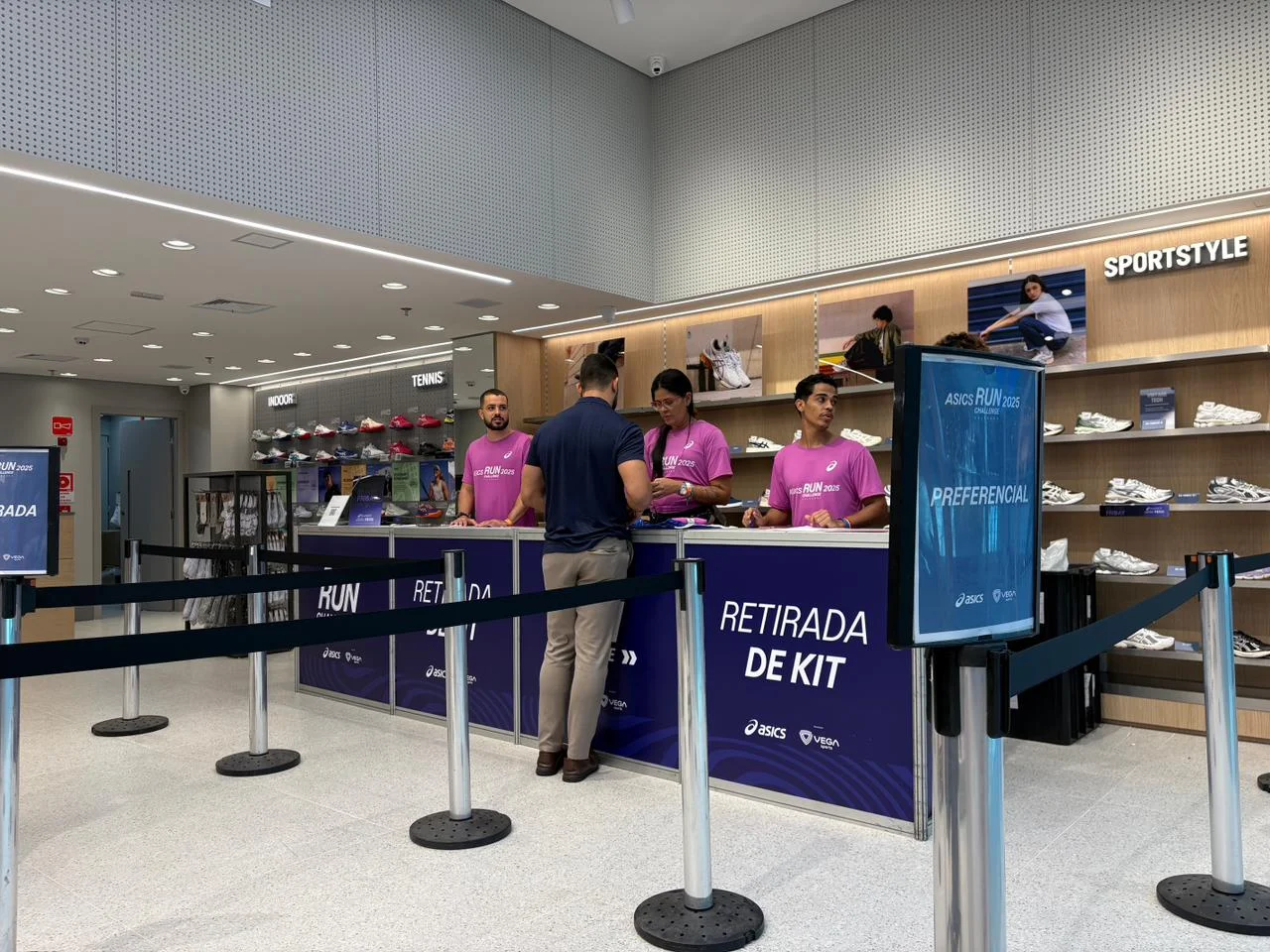 Asics Run Challenge: Entrega de kits aqui Salvador Shopping.